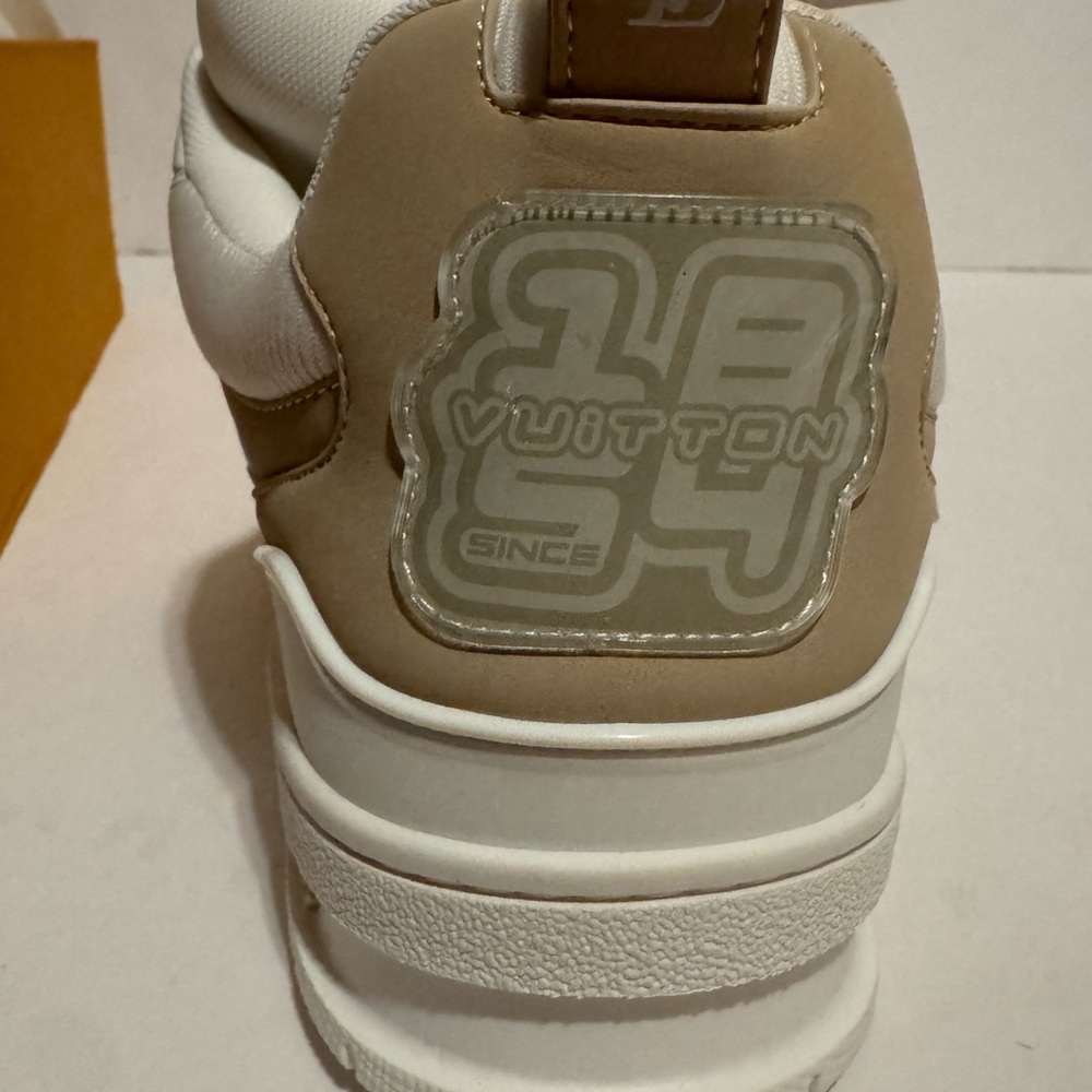 Louis Vuitton Beige and White Skater Sneakers - Picture 9 of 15